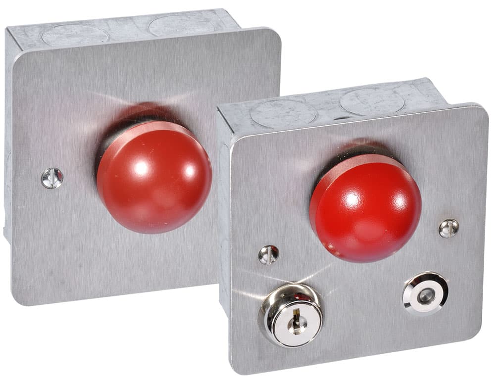 Stainless steel mushroom push button call point